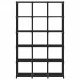 Рафт с 15 кубични отделения, черен, 103x30x175,5 см, плат