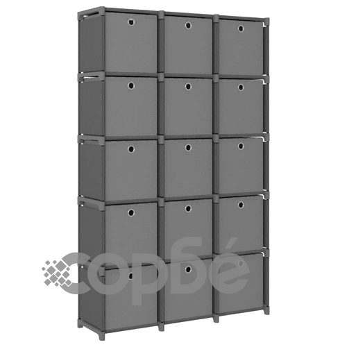 Органайзер с 15 отделения с кутии, сив, 103x30x175,5 см, плат ➤ топ цена ➤ sorbe.bg