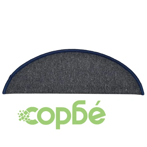 Изтривалки за стълби 15 бр. 56x17x3 см, тъмносиви и сини, полукръгли ➤ топ цена ➤ sorbe.bg