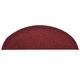 Изтривалки за стълби, 15 бр., 56x17x3 см, бордо, полукръгли