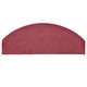 Изтривалки за стълби, 15 бр., 65x24x4 см, бордо, полукръгли, големи