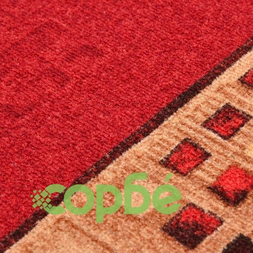 Пътека с гел подложка, червена, 67x120 см ➤ топ цена ➤ sorbe.bg