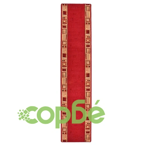 Пътека с гел подложка, червена, 67x300 см ➤ топ цена ➤ sorbe.bg