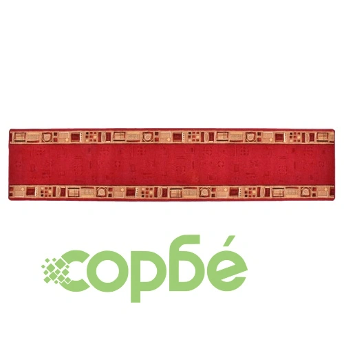 Пътека с гел подложка, червена, 67x300 см ➤ топ цена ➤ sorbe.bg