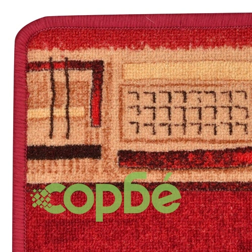 Пътека с гел подложка, червена, 67x300 см ➤ топ цена ➤ sorbe.bg