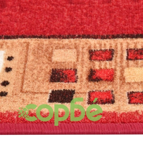 Пътека с гел подложка, червена, 67x300 см ➤ топ цена ➤ sorbe.bg