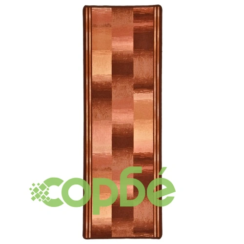 Пътека с гел подложка, бежови квадрати, 67x200 см ➤ топ цена ➤ sorbe.bg