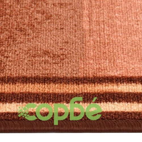 Пътека с гел подложка, бежови квадрати, 67x300 см ➤ топ цена ➤ sorbe.bg