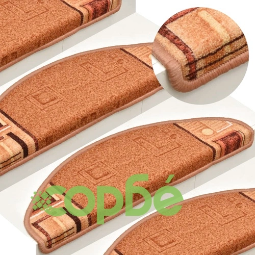 Самозалепващи стелки за стъпала, 15 бр, бежови, 65x21x4 см ➤ топ цена ➤ sorbe.bg