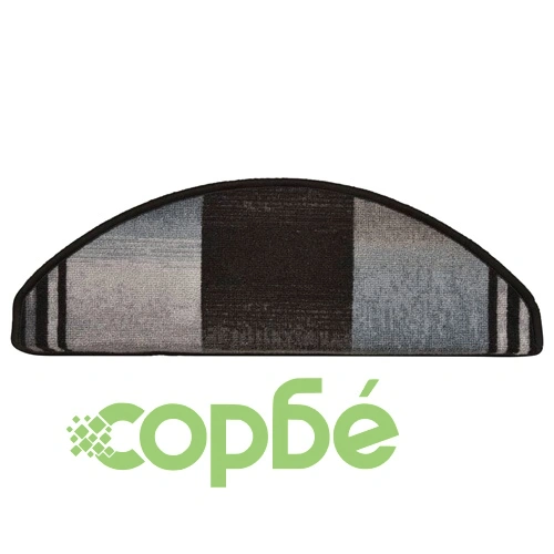 Самозалепващи стелки за стъпала, 15 бр, черно-сиви, 65x21x4 см ➤ топ цена ➤ sorbe.bg