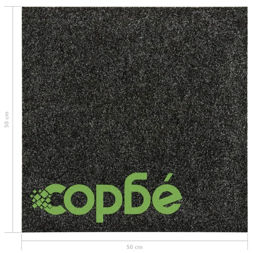Плочки за под, килимни, 20 бр, 5 м², черни ➤ топ цена ➤ sorbe.bg