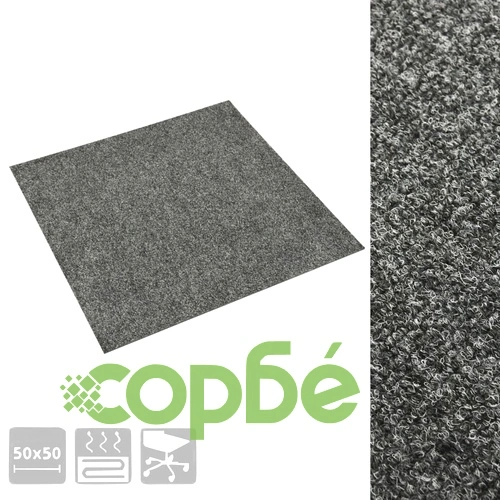 Плочки за под, килимни, 20 бр, 5 м², тъмносиви ➤ топ цена ➤ sorbe.bg