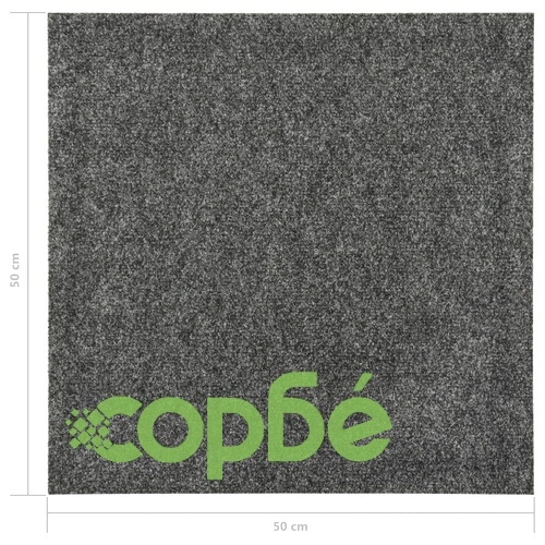 Плочки за под, килимни, 20 бр, 5 м², тъмносиви ➤ топ цена ➤ sorbe.bg