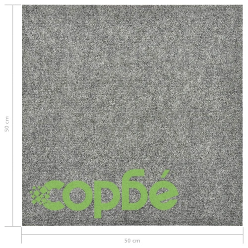 Плочки за под, килимни, 20 бр, 5 м², светлосиви ➤ топ цена ➤ sorbe.bg