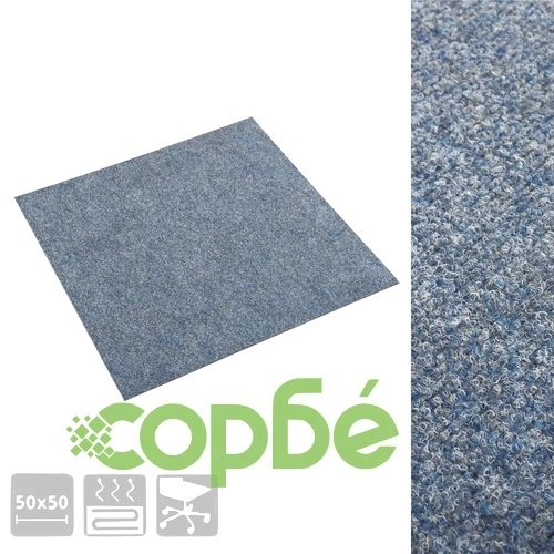 Плочки за под, килимни, 20 бр, 5 м², сини ➤ топ цена ➤ sorbe.bg
