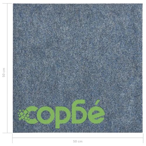 Плочки за под, килимни, 20 бр, 5 м², сини ➤ топ цена ➤ sorbe.bg