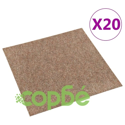 Плочки за под, килимни, 20 бр, 5 м², бежови ➤ топ цена ➤ sorbe.bg