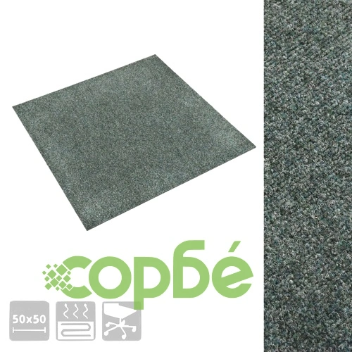 Плочки за под, килимни, 20 бр, 5 м², зелени ➤ топ цена ➤ sorbe.bg