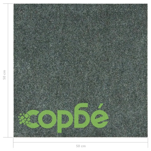 Плочки за под, килимни, 20 бр, 5 м², зелени ➤ топ цена ➤ sorbe.bg