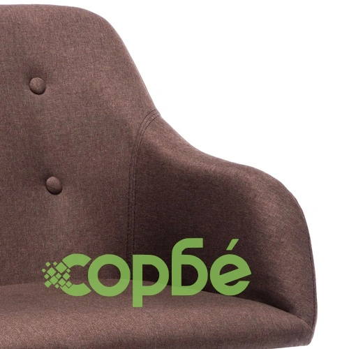 Трапезни столове, 2 бр, таупе, текстил ➤ топ цена ➤ sorbe.bg