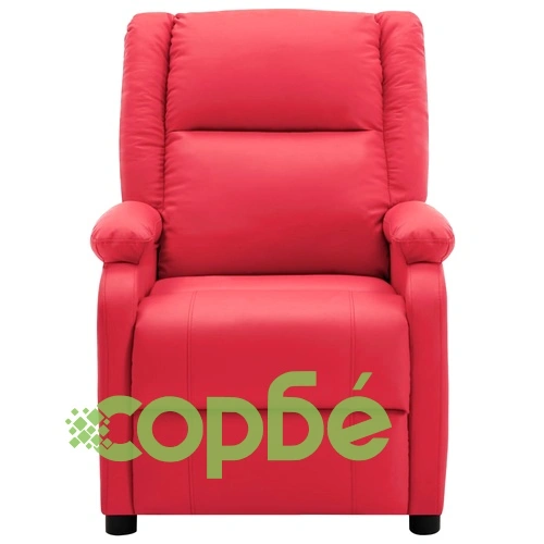 Масажен стол, червен, изкуствена кожа ➤ топ цена ➤ sorbe.bg