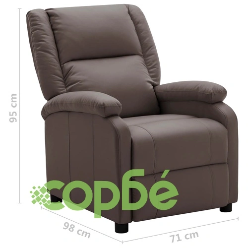 Наклоняем стол, кафяв, изкуствена кожа ➤ топ цена ➤ sorbe.bg