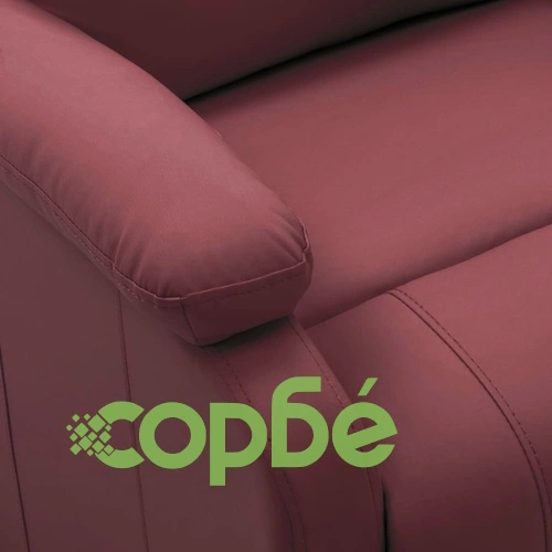 Реклайнер стол, виненочервен, изкуствена кожа ➤ топ цена ➤ sorbe.bg