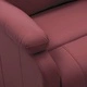 Реклайнер стол, виненочервен, изкуствена кожа