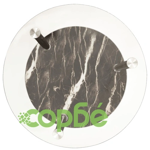 Странична маса 2 рафта прозрачно и черно 38 см закалено стъкло ➤ топ цена ➤ sorbe.bg