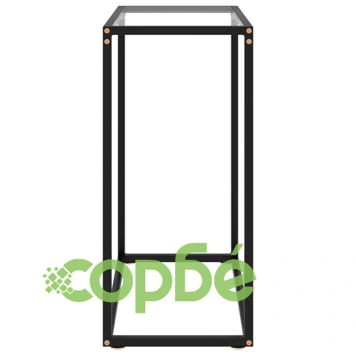 Конзолна маса, прозрачна, 60x35x75 cм, закалено стъкло ➤ топ цена ➤ sorbe.bg