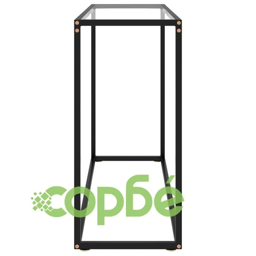 Конзолна маса, прозрачна, 100x35x75 cм, закалено стъкло ➤ топ цена ➤ sorbe.bg