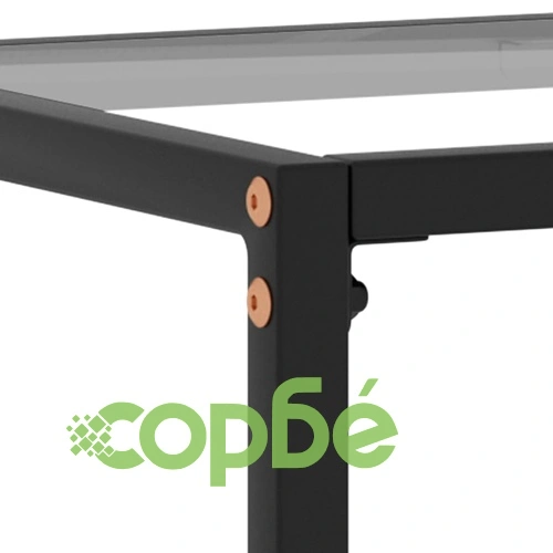 Конзолна маса, прозрачна, 100x35x75 cм, закалено стъкло ➤ топ цена ➤ sorbe.bg