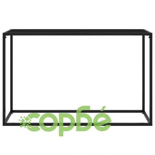 Конзолна маса, черна, 120x35x75 cм, закалено стъкло ➤ топ цена ➤ sorbe.bg