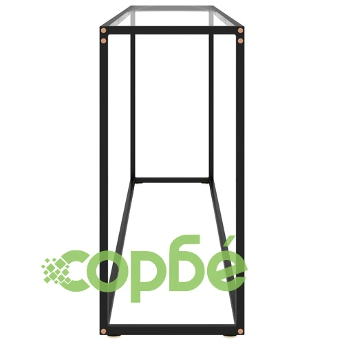 Конзолна маса, прозрачна, 160x35x75 cм, закалено стъкло ➤ топ цена ➤ sorbe.bg