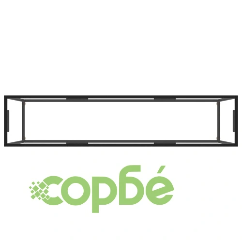 Конзолна маса, черна, 160x35x75 cм, закалено стъкло ➤ топ цена ➤ sorbe.bg