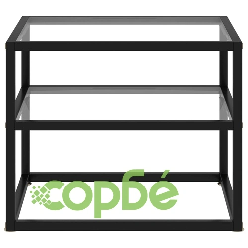 Конзолна маса, прозрачна, 50x40x40 cм, закалено стъкло ➤ топ цена ➤ sorbe.bg