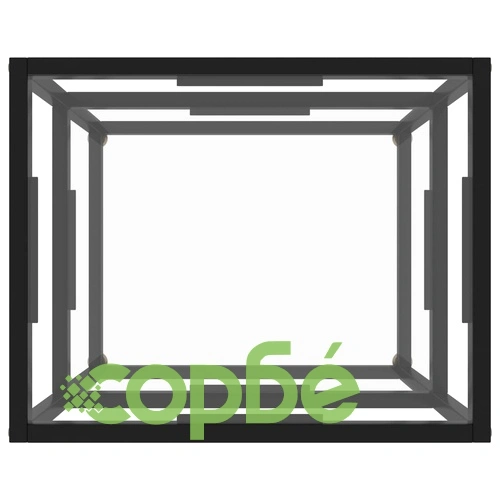 Конзолна маса, прозрачна, 50x40x40 cм, закалено стъкло ➤ топ цена ➤ sorbe.bg