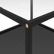 322891  Coffee Table Transparent and Black 60x60x35 cm Tempered Glass