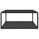 322893  Coffee Table Black 80x80x35 cm Tempered Glass