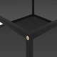 322893  Coffee Table Black 80x80x35 cm Tempered Glass