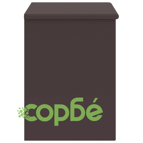 Нощно шкафче, тъмнокафяво, 35x30x40 см, бор масив ➤ топ цена ➤ sorbe.bg