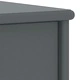 Нощно шкафче, тъмносиво, 35x30x40 см, бор масив