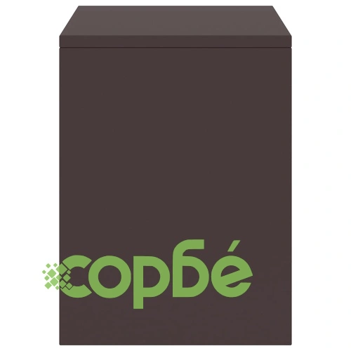 Нощно шкафче, тъмнокафяво, 35x30x40 см, бор масив ➤ топ цена ➤ sorbe.bg