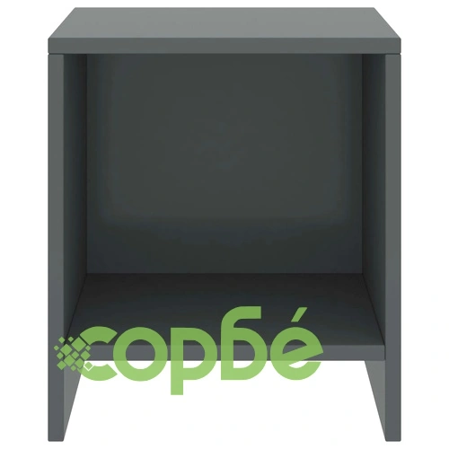 Нощно шкафче, тъмносиво, 35x30x40 см, бор масив ➤ топ цена ➤ sorbe.bg