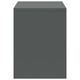 Нощно шкафче, тъмносиво, 35x30x40 см, бор масив