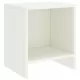 Нощни шкафчета, 2 бр, бели, 35x30x40 см, борово дърво масив