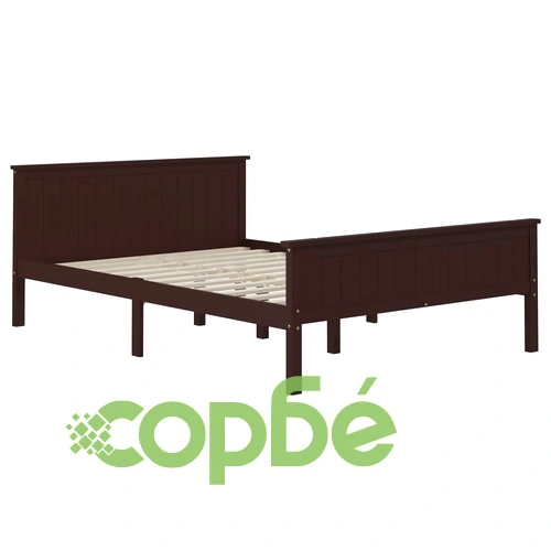 Рамка за легло, тъмнокафява, бор масив, 160x200 см ➤ топ цена ➤ sorbe.bg