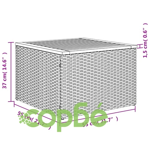 Градински диван с възглавници 9 части бежов микс полиратан ➤ топ цена ➤ sorbe.bg