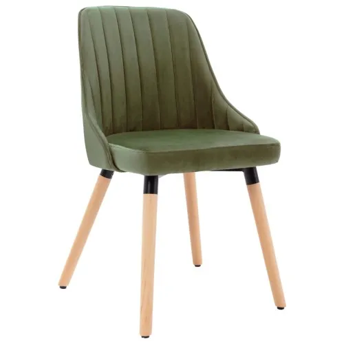 323055  Dining Chairs 2 pcs Light Green Velvet ➤ топ цена ➤ sorbe.bg