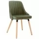 323055  Dining Chairs 2 pcs Light Green Velvet